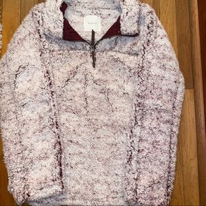 XS ELODIE Sherpa 1/4 zip pullover Nordstroms top